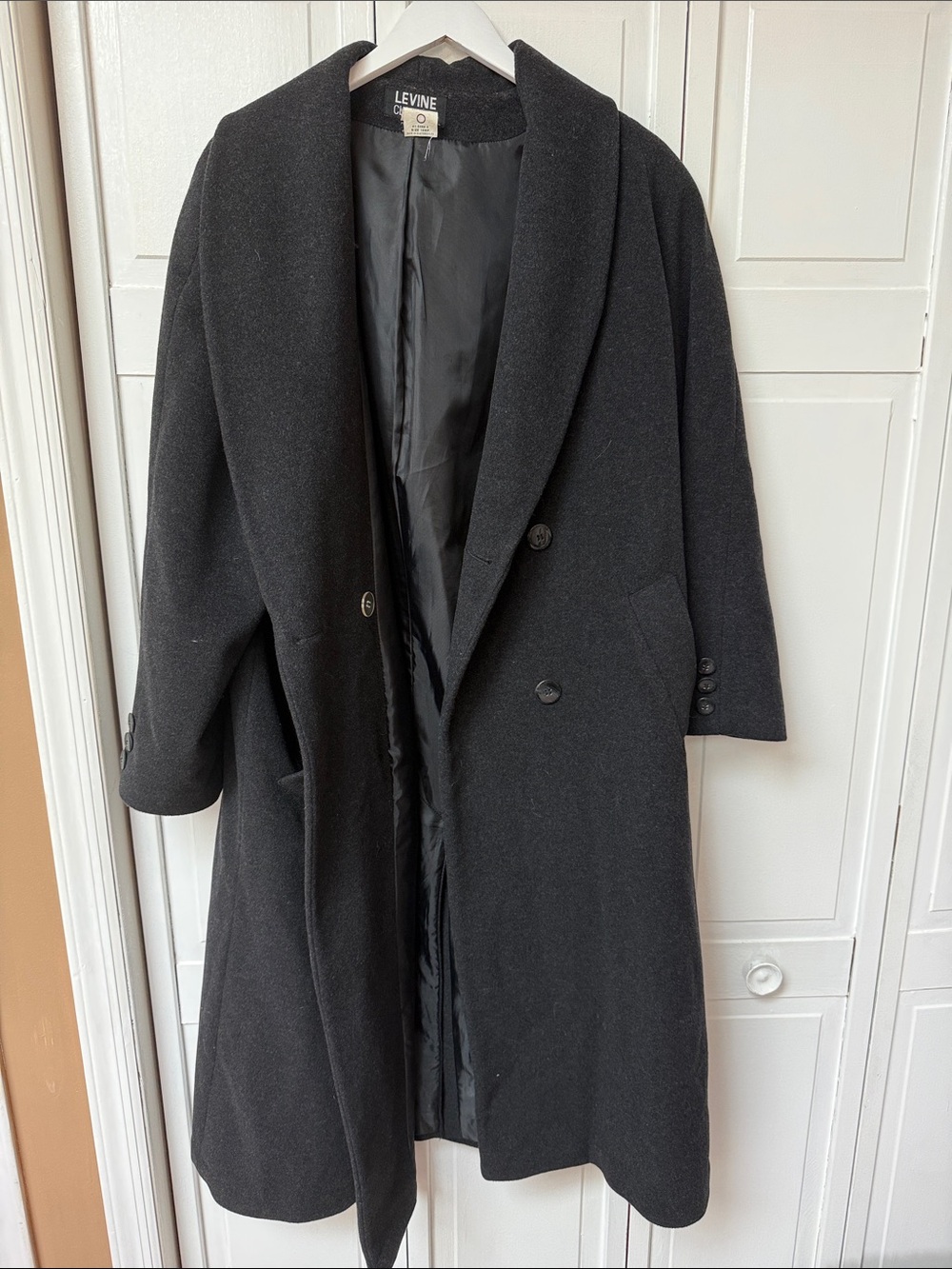 Vintage Levine 100% Wool Coat